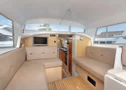 Interior image of boat